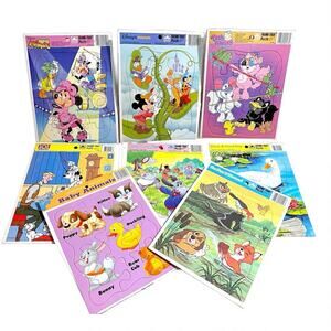8 NEW Vintage Disney, Pound Puppies, Purr-tenders, Golden Frame Puzzles NOS